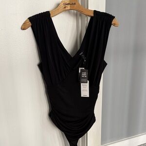 Express Black Sleeveless Bodysuit